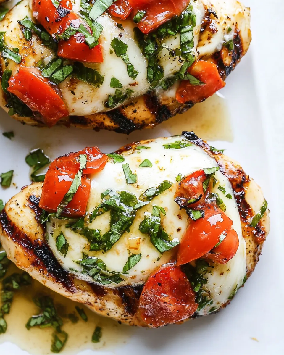 Delicious Chicken Margherita (Grill or Stove Top!) dish photo