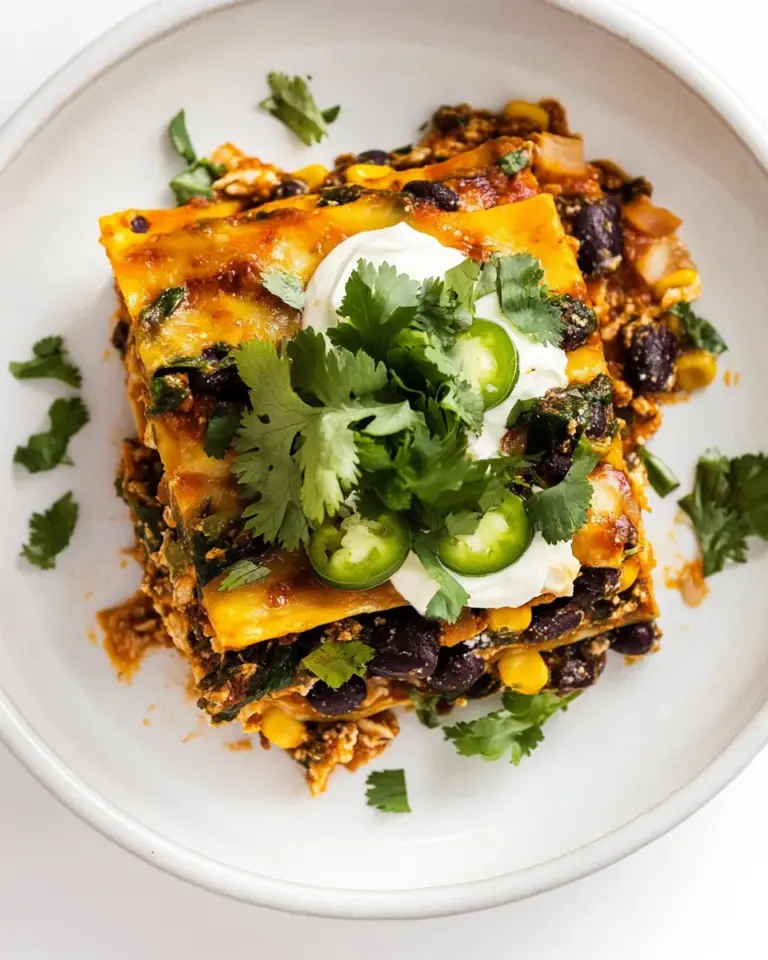 homemade Chicken Mexican Lasagna photo