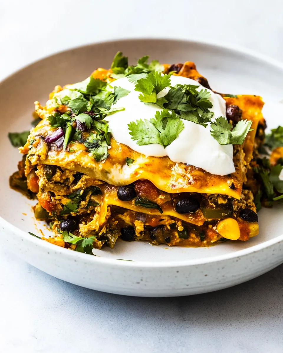 easy Chicken Mexican Lasagna recipe photo