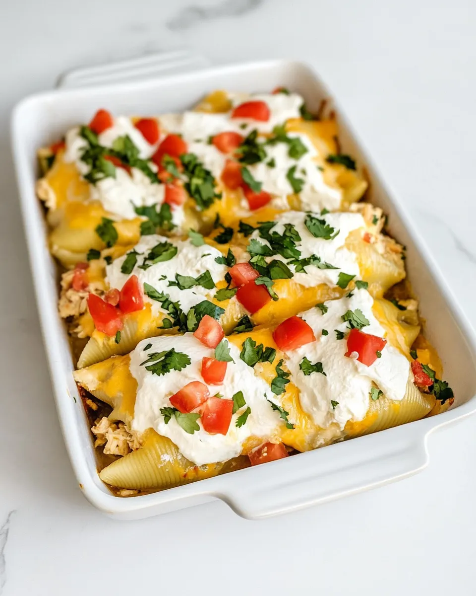 Easy Chicken Mexican Stuffed Shells recipe photo