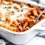 Homemade Chicken Parmesan Baked Ziti photo