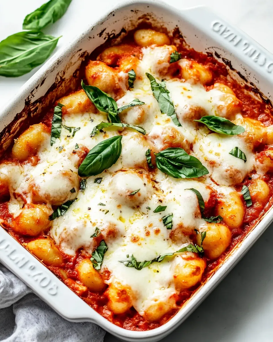 Delicious Chicken Parmesan Gnocchi Bake dish photo