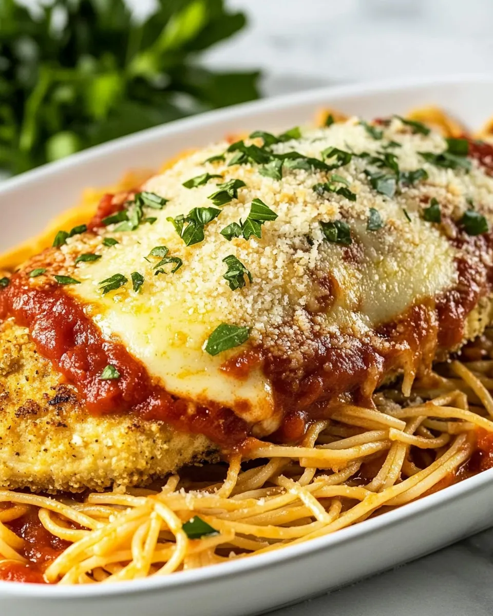 Easy Chicken Parmesan and Spaghetti Marinara picture