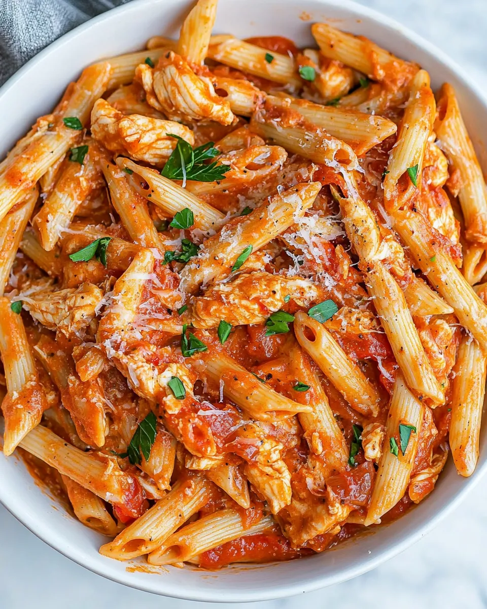 homemade Chicken Penne Pasta (30 minute meal) photo