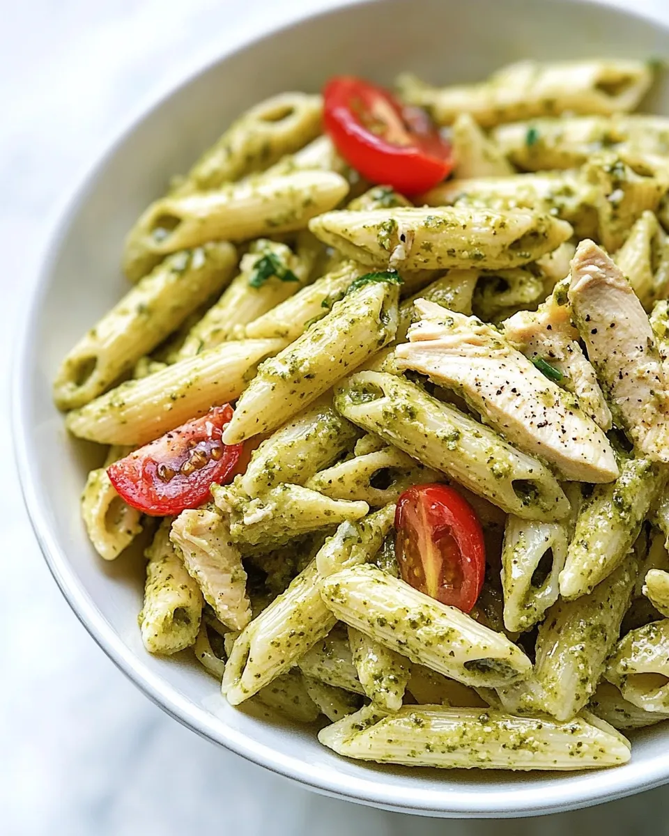 Classic Chicken Pesto Pasta Salad image