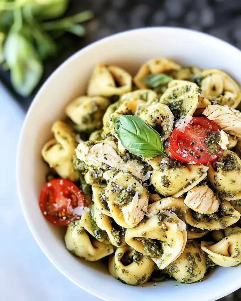 Homemade Chicken Pesto Tortellini photo