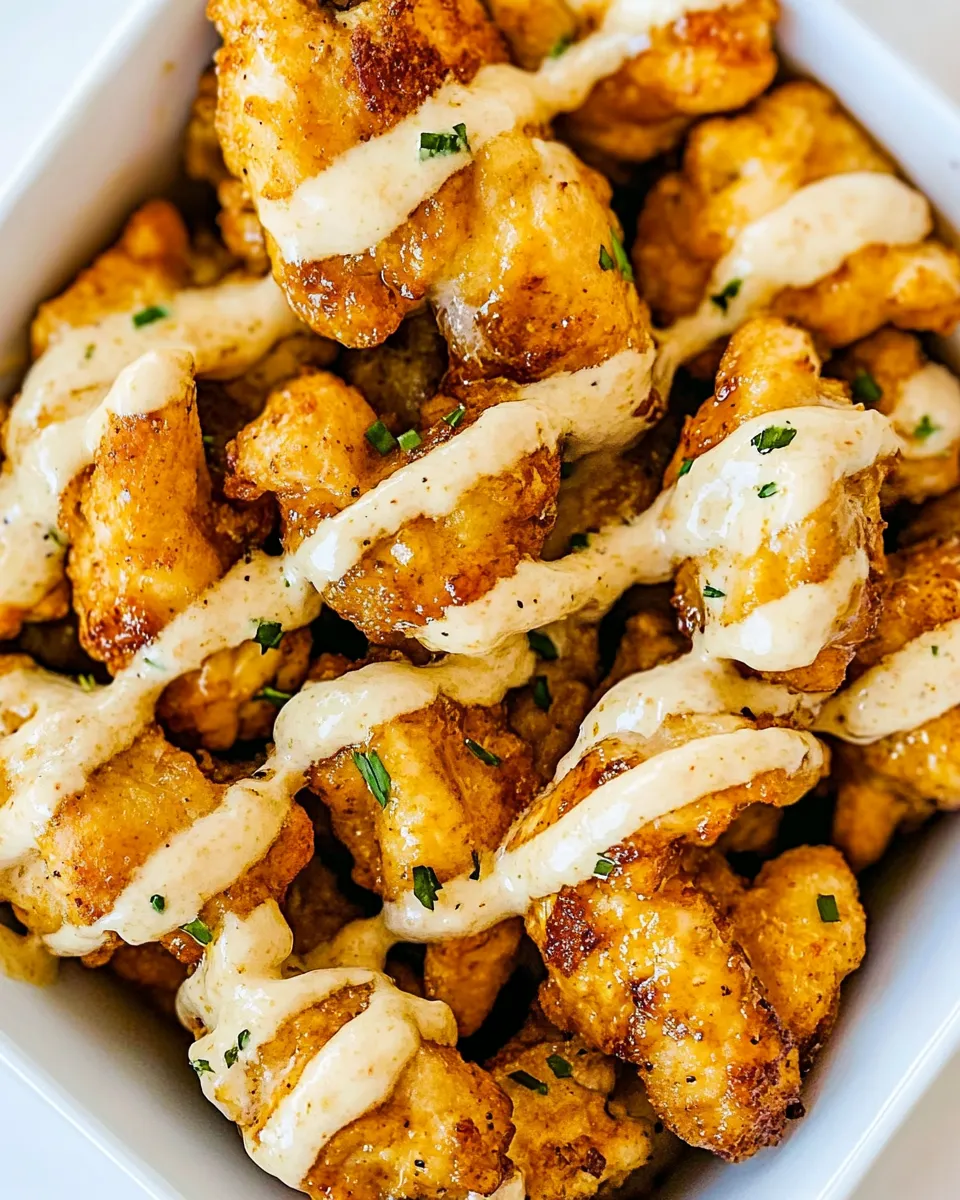 Delicious Chicken Poppers food shot