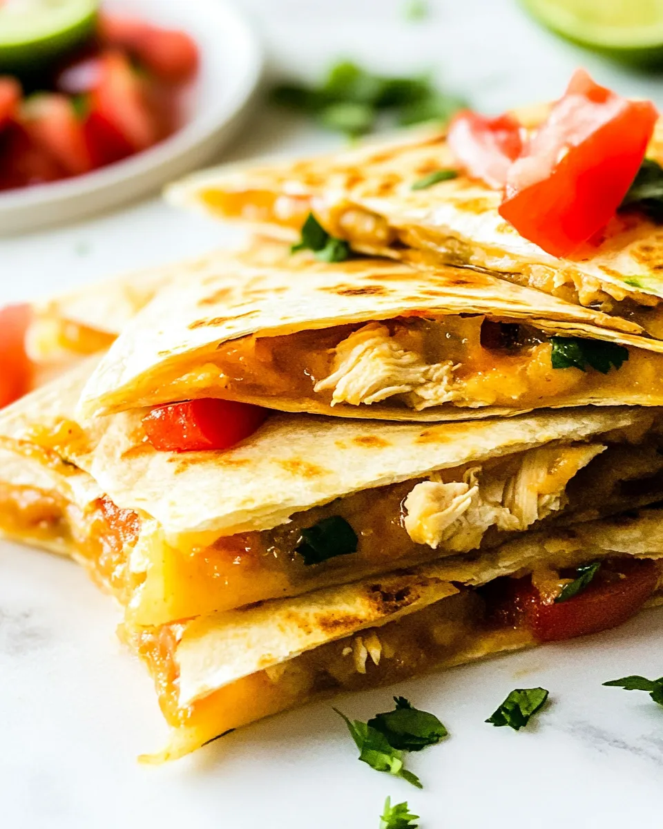 Homemade Chicken Quesadillas Recipe photo
