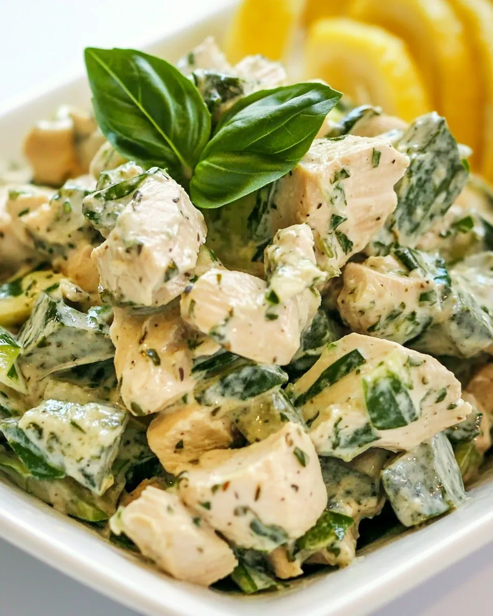 Classic Chicken Salad with Basil image