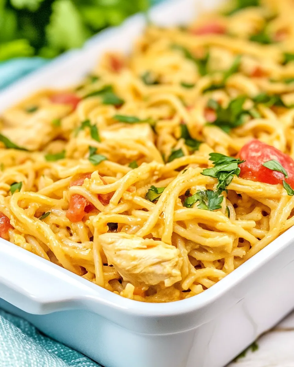 Classic Chicken Spaghetti With Rotel image