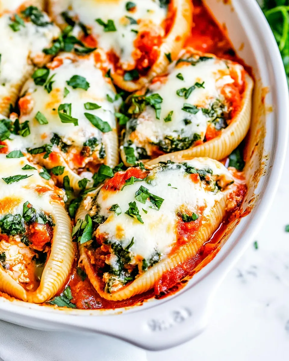 Easy Chicken Stuffed Shells dish photo