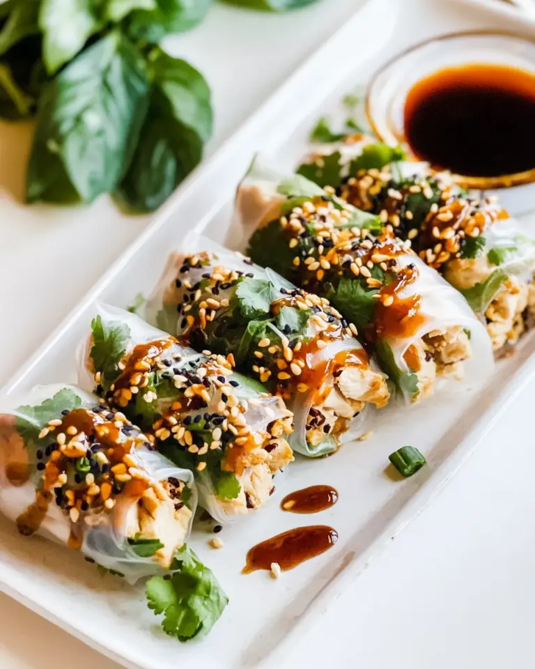 Homemade Chicken Summer Rolls recipe photo