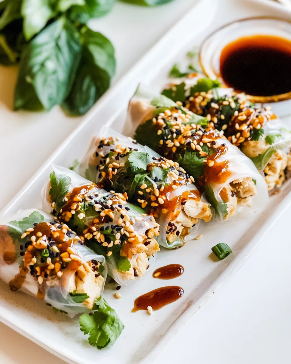 Homemade Chicken Summer Rolls recipe photo