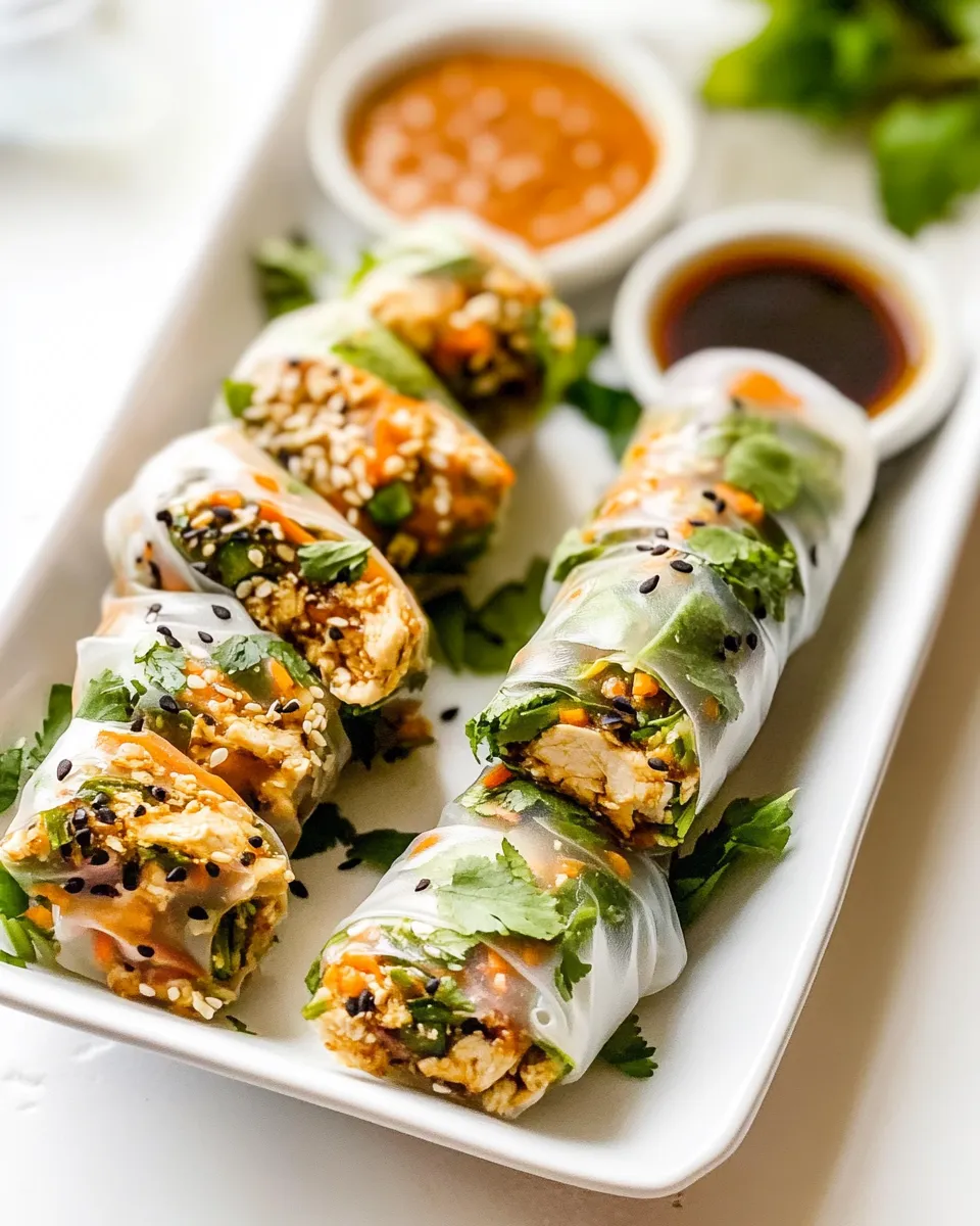 Classic Chicken Summer Rolls dish photo