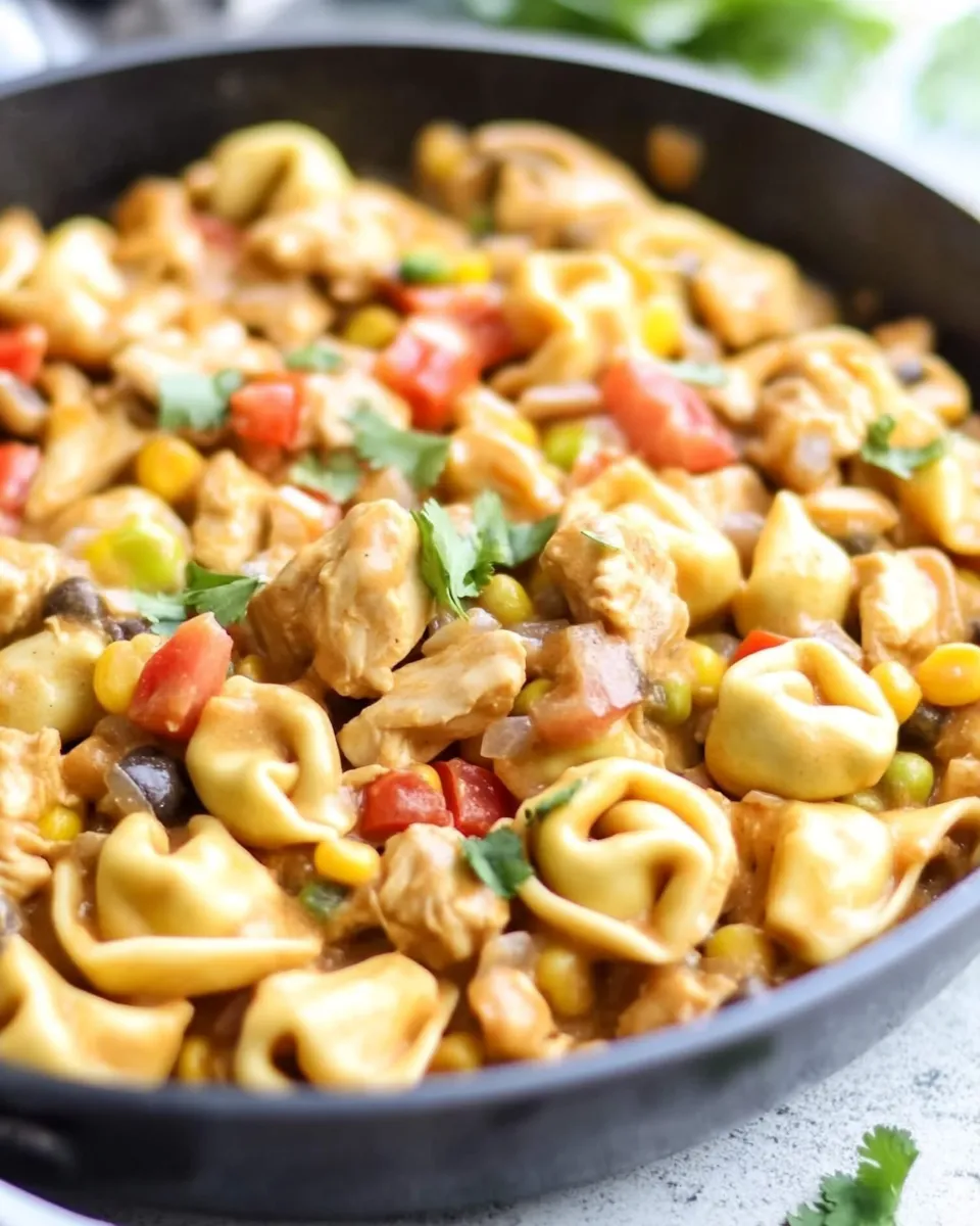 Classic Chicken Taco Tortellini Skillet image