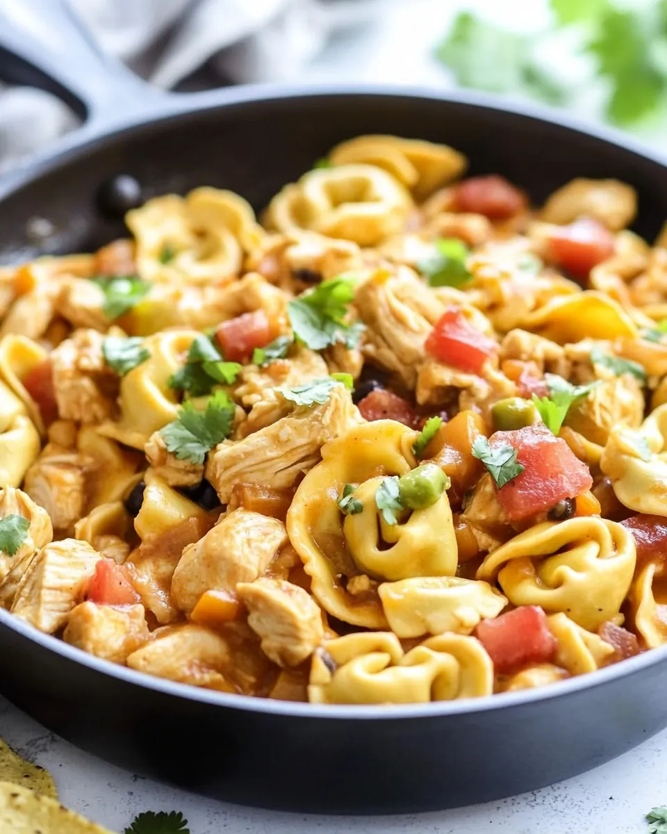 Easy Chicken Taco Tortellini Skillet picture