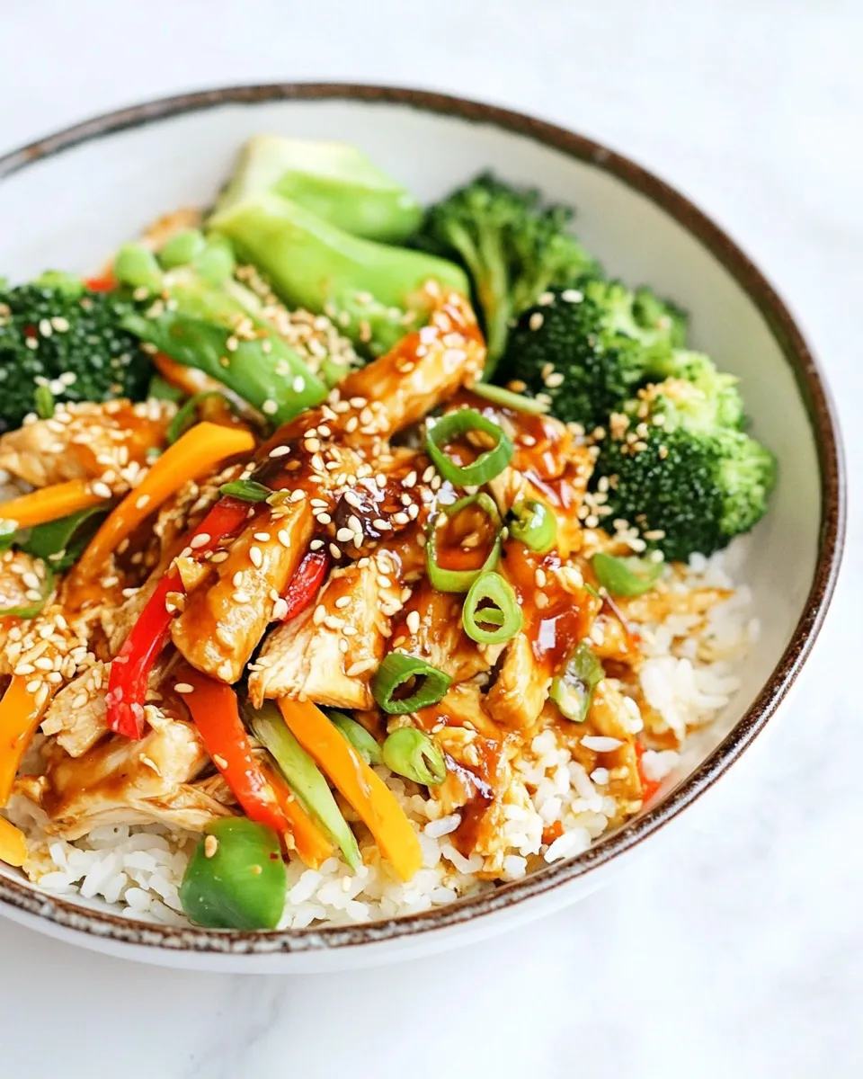 Homemade Chicken Teriyaki Rice Bowl photo