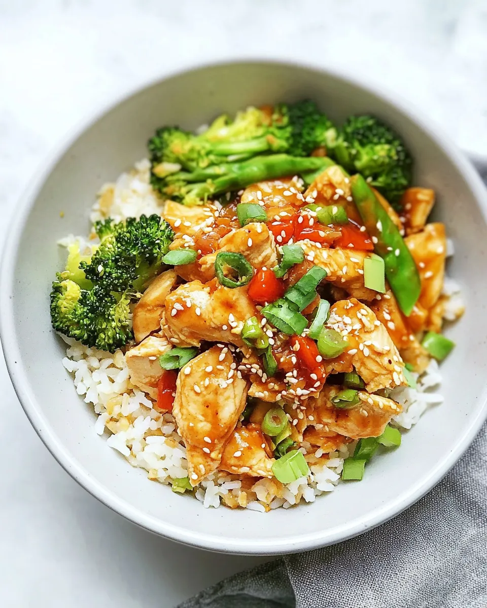 Delicious Chicken Teriyaki Rice Bowl plate image