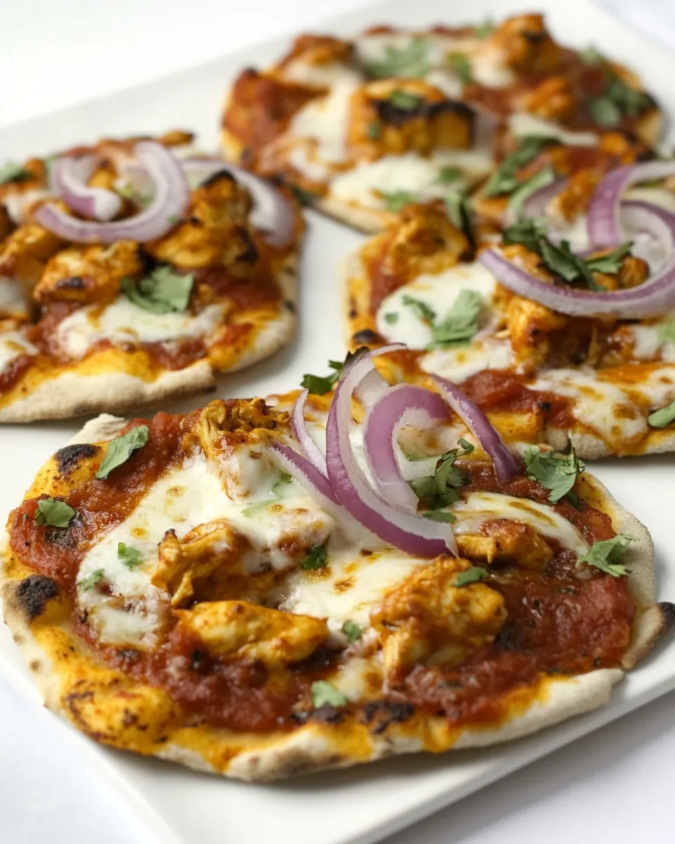 Delicious Chicken Tikka Pizzas dish photo