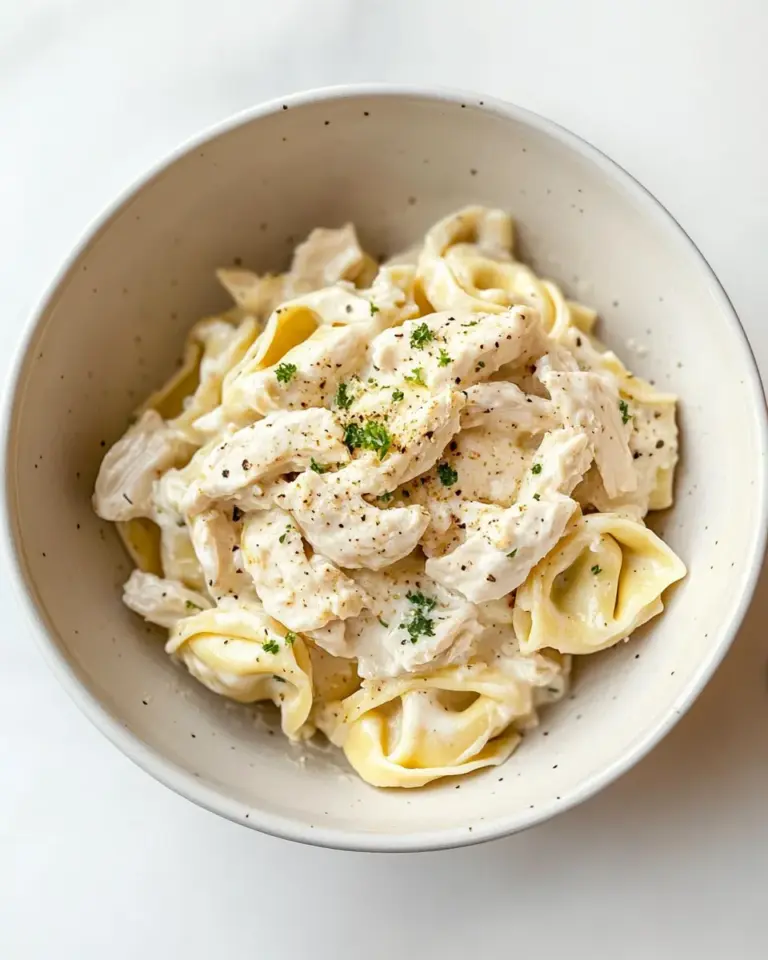 Homemade Chicken Tortellini Alfredo photo