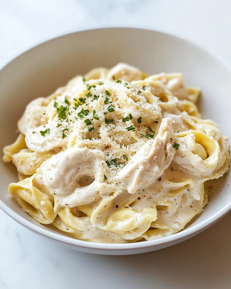 Easy Chicken Tortellini Alfredo recipe photo