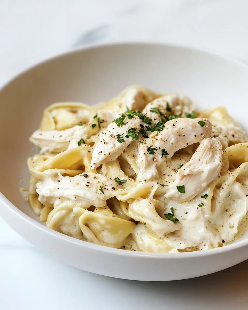 Delicious Chicken Tortellini Alfredo dish photo