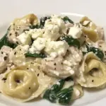 Homemade Chicken Tortellini with Feta Cream Sauce photo