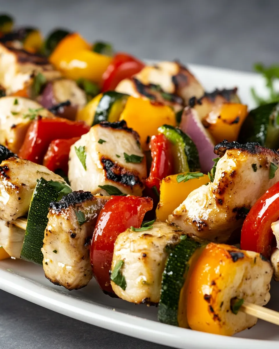 Classic Chicken Veggie Kebobs image