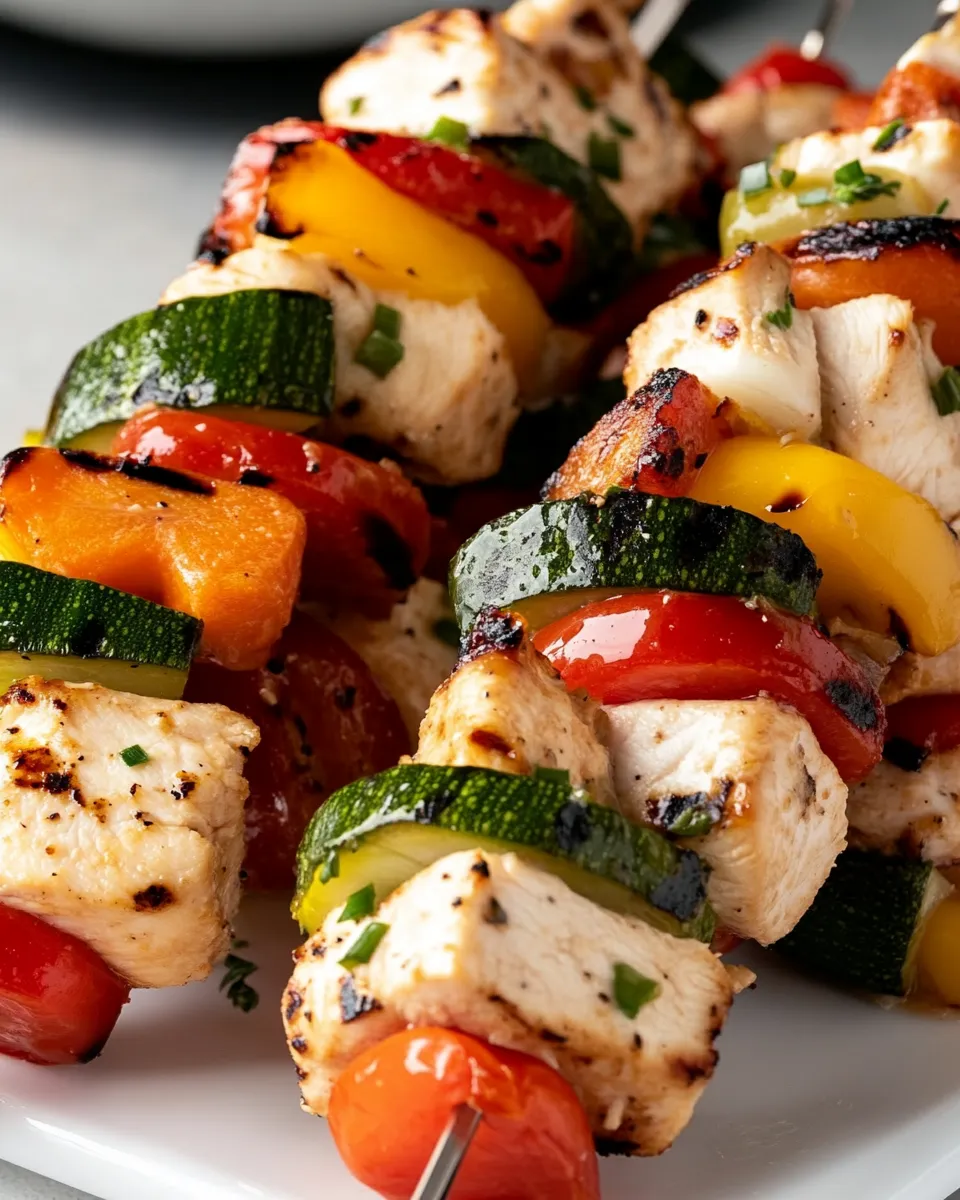 Easy Chicken Veggie Kebobs recipe photo