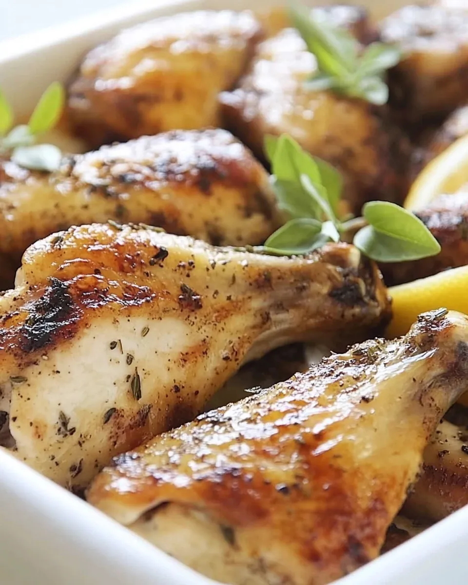 Classic Chicken Wings with Lemon and Oregano dish photo