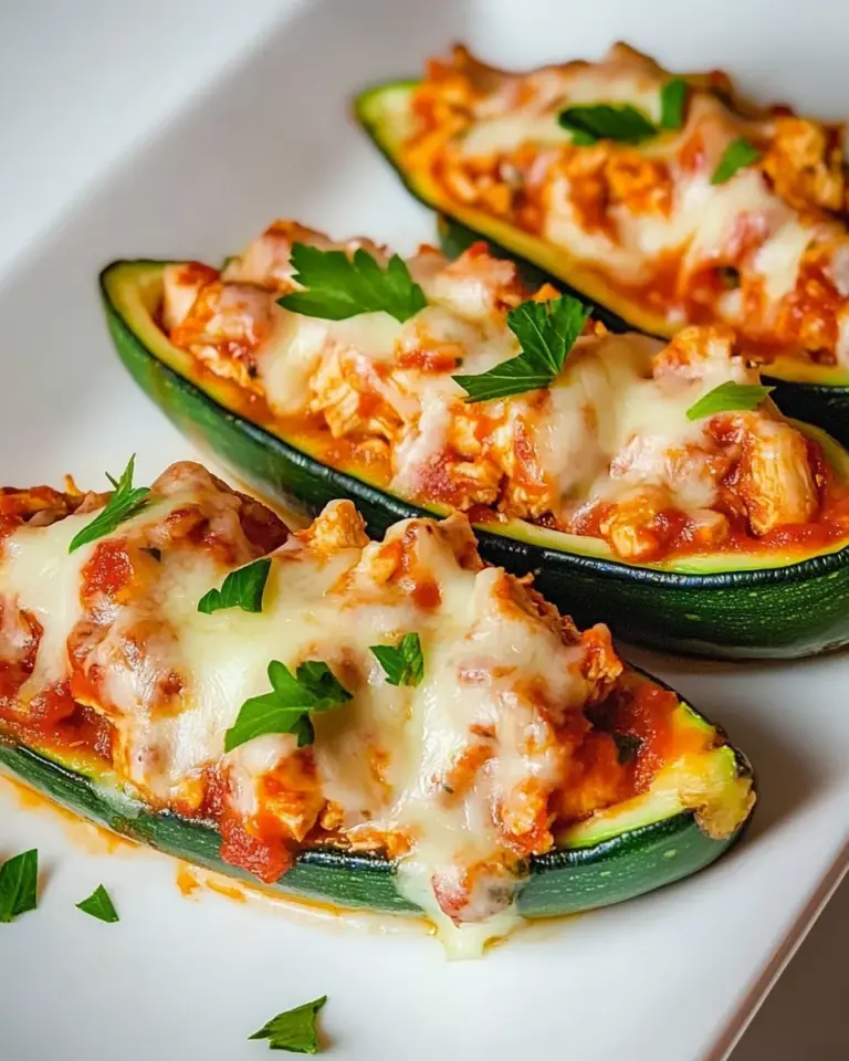 Homemade Chicken Zucchini Boats recipe photo