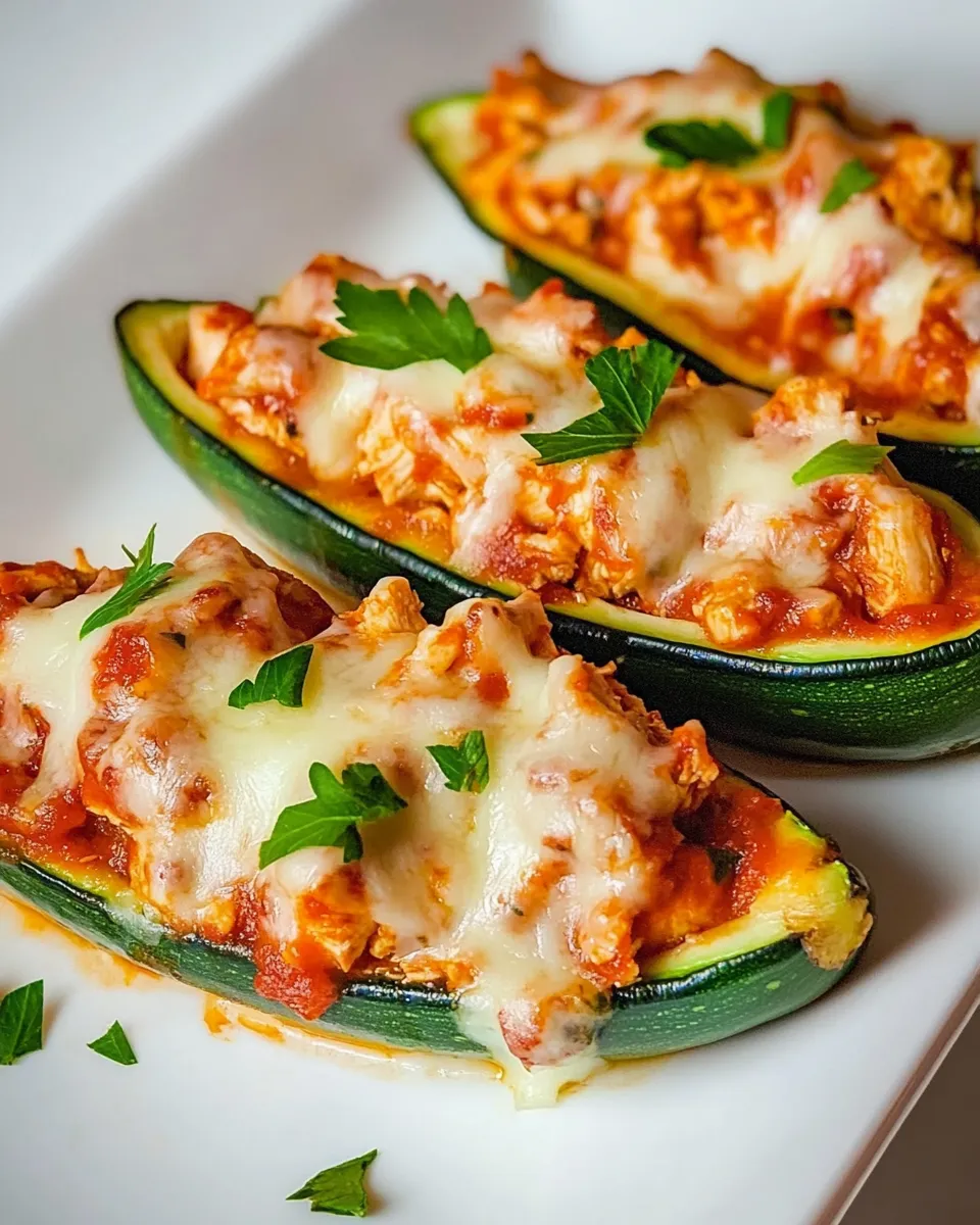 Homemade Chicken Zucchini Boats recipe photo