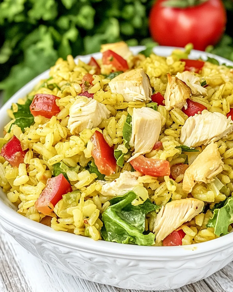 Healthy Chicken & Rice Salad photo