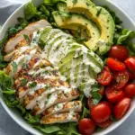 Homemade Chicken and Avocado Salad with Skinny Creamy Dressing photo