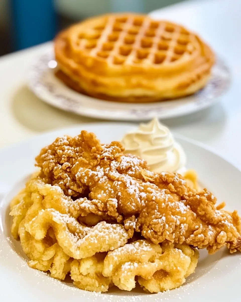 Easy Chicken and Funnel Cakes recipe photo
