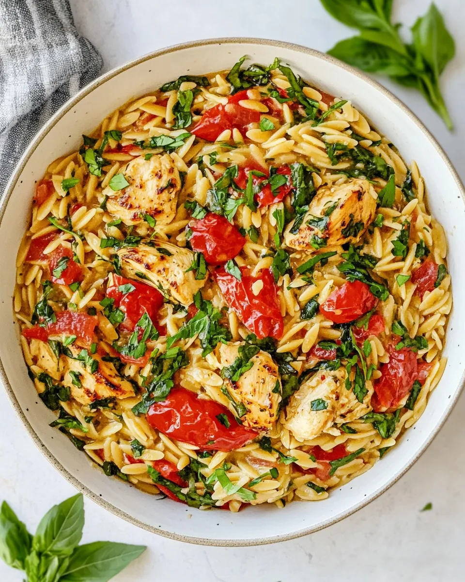 Homemade Chicken and Orzo photo