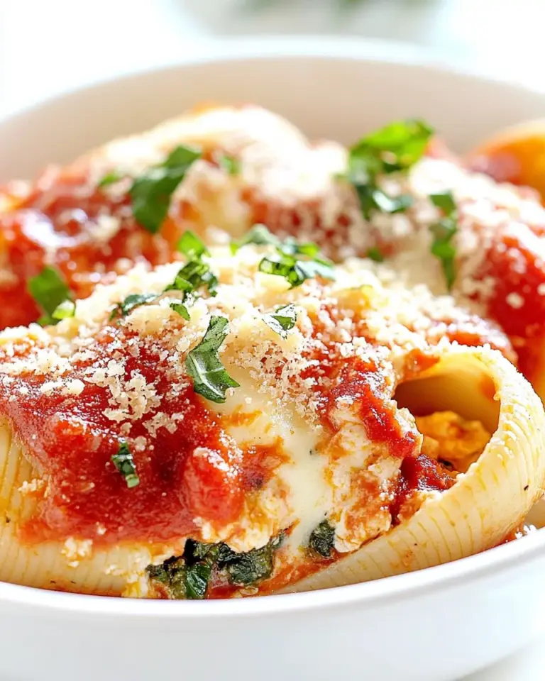 Homemade Chicken and Spinach Stuffed Shells photo