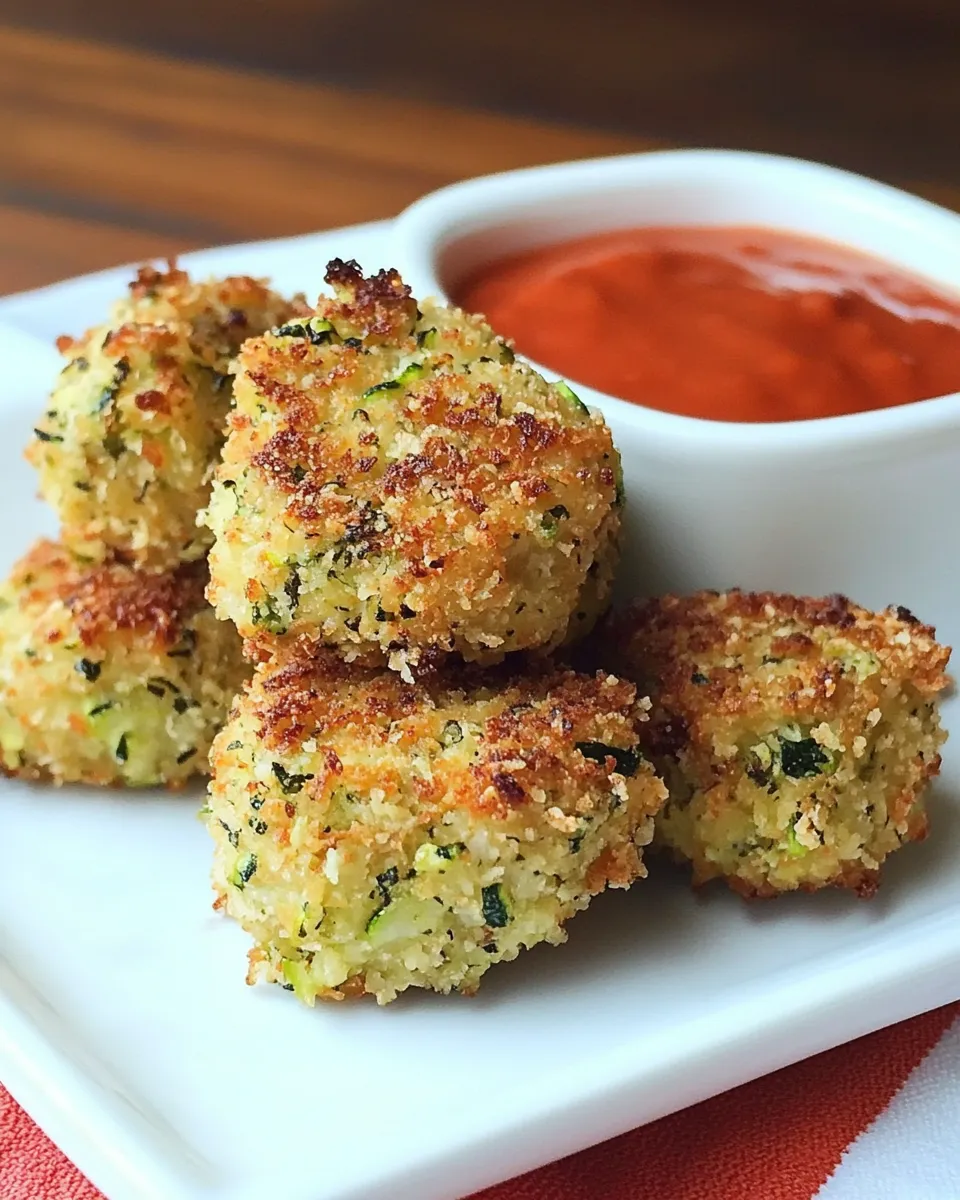 Delicious Chicken and Zucchini Nuggets shot