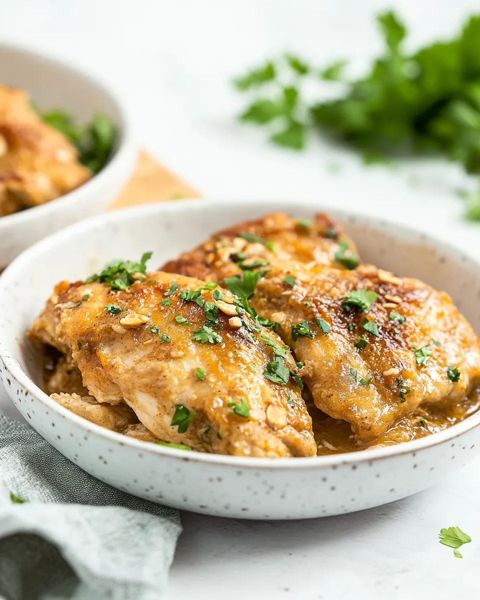 Homemade Chicken with Almond Butter photo