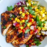 Homemade Chicken with Corn Salsa photo