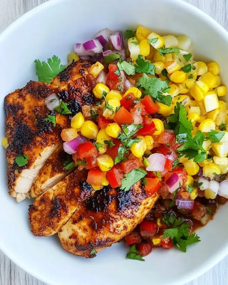 Homemade Chicken with Corn Salsa photo