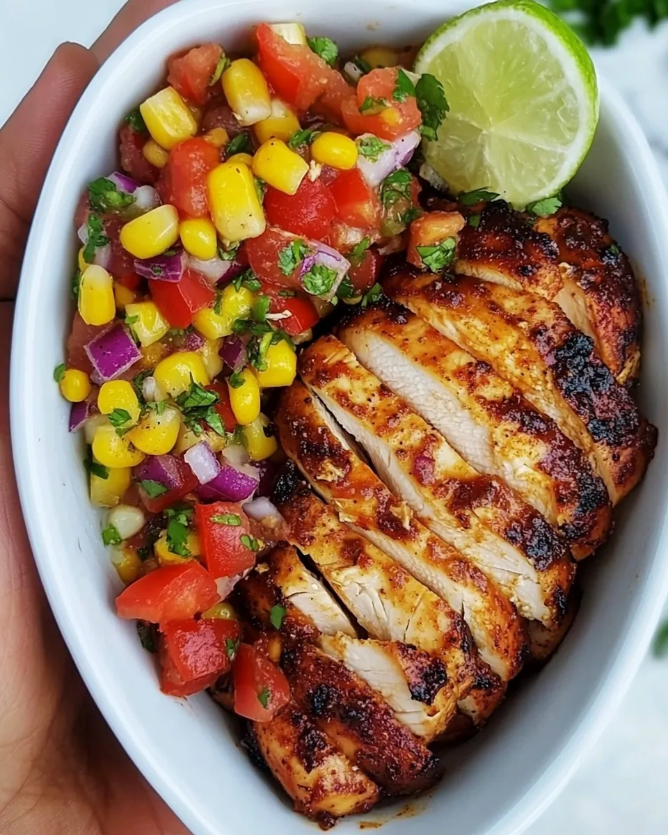 Easy Chicken with Corn Salsa recipe photo