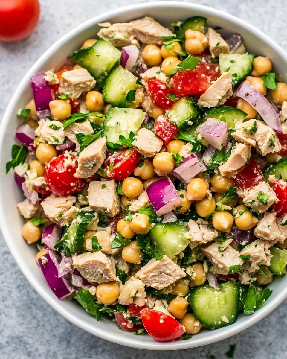 Classic Chickpea Tuna Salad dish photo