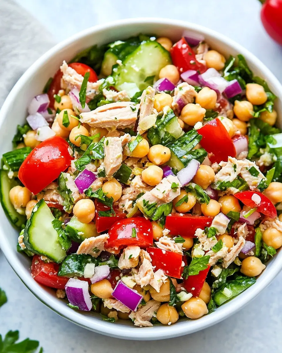 Delicious Chickpea Tuna Salad picture