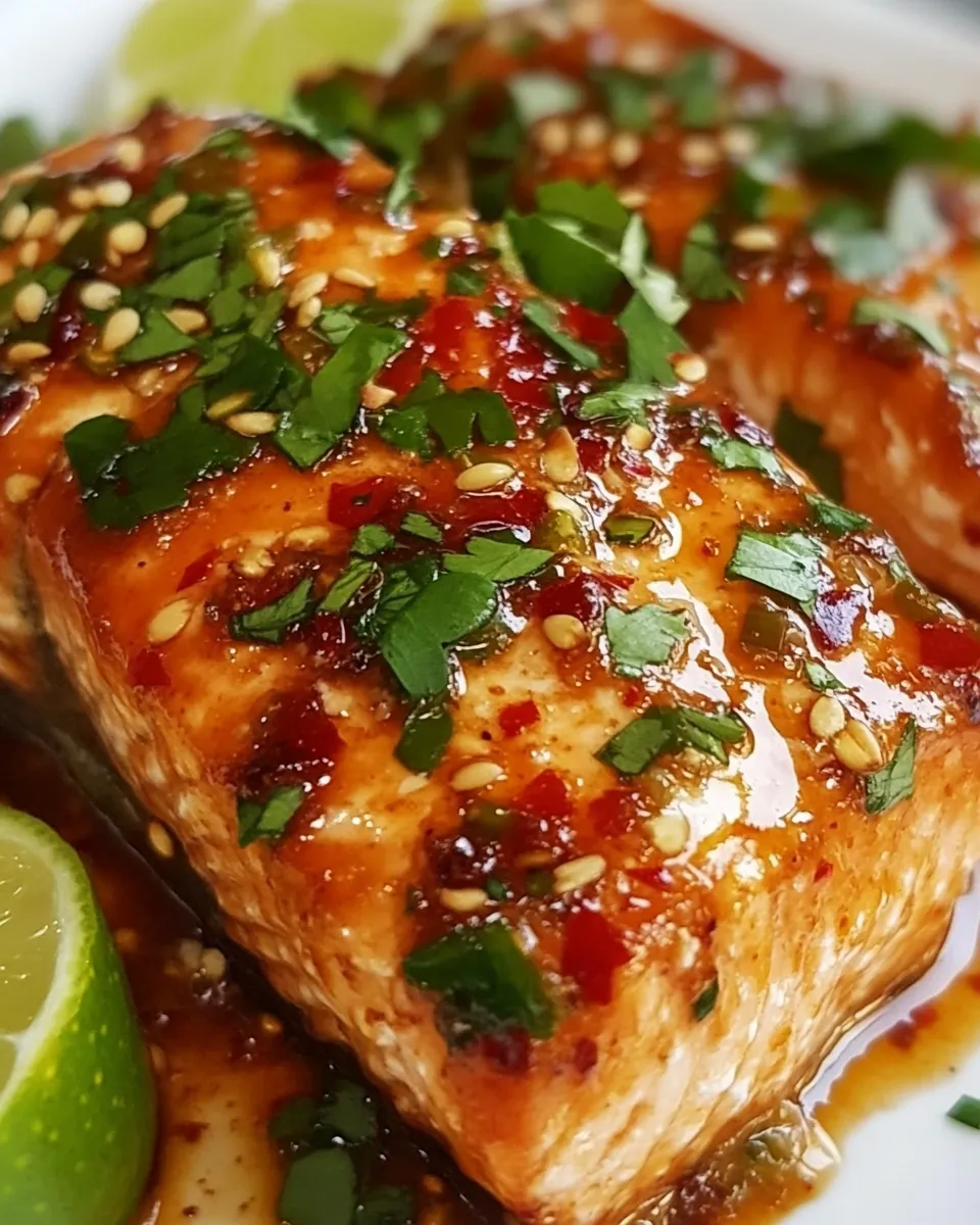 Amazing Chili Lime Salmon food shot