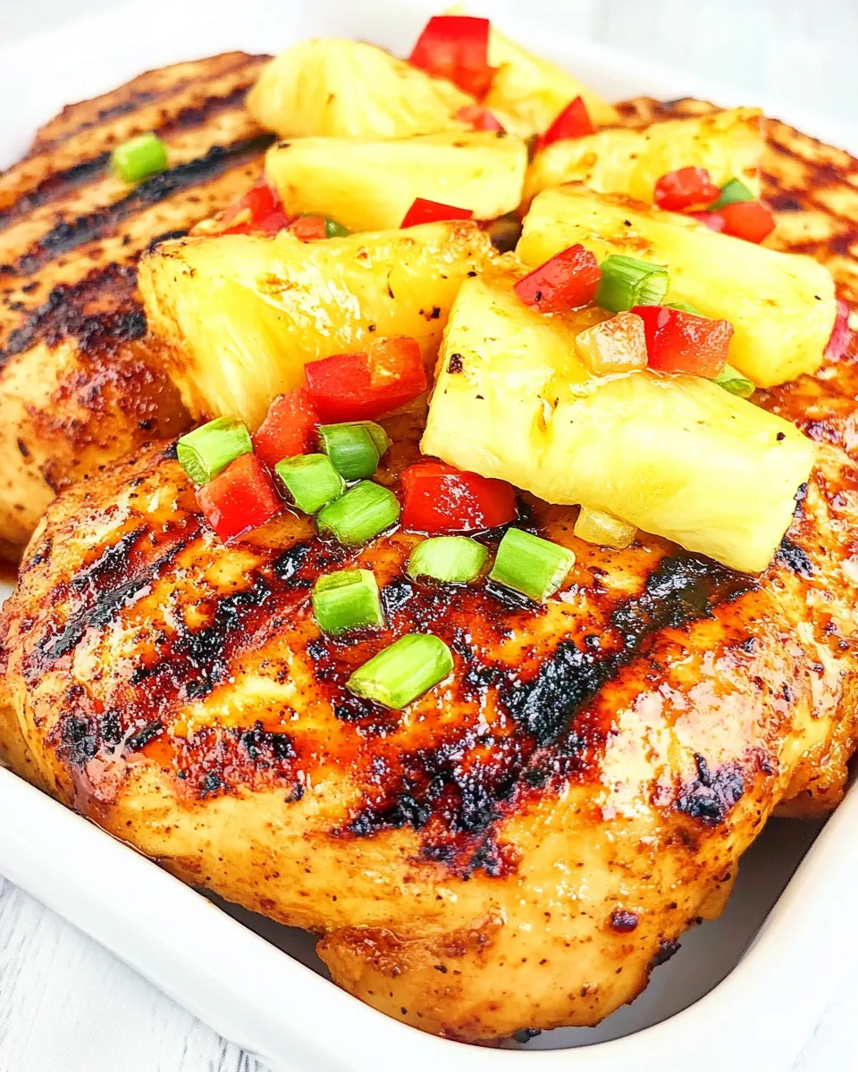 Classic Chili Pineapple Grilled Chicken image