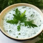 Homemade Chilled Greek Yogurt Soup photo