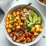 Homemade Chipotle Chicken Bowls with Pineapple Salsa photo