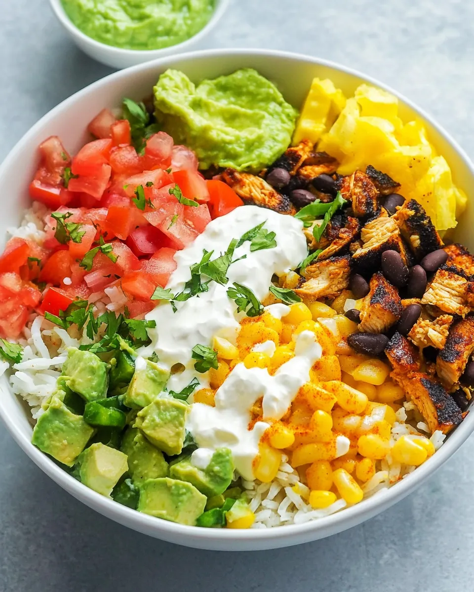 Easy Chipotle Chicken Burrito Bowl recipe photo