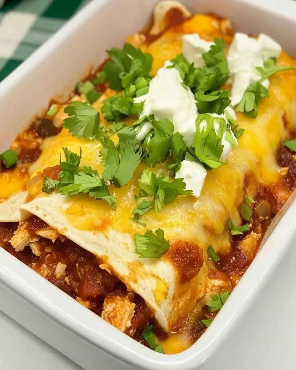 Classic Chipotle Chicken Enchiladas recipe image